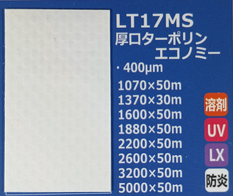 画像1: 厚口ターポリンエコノミー（防炎） (1)